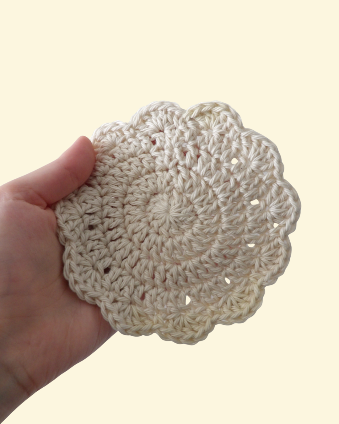 Crochet Cotton Coasters (Set of 4)