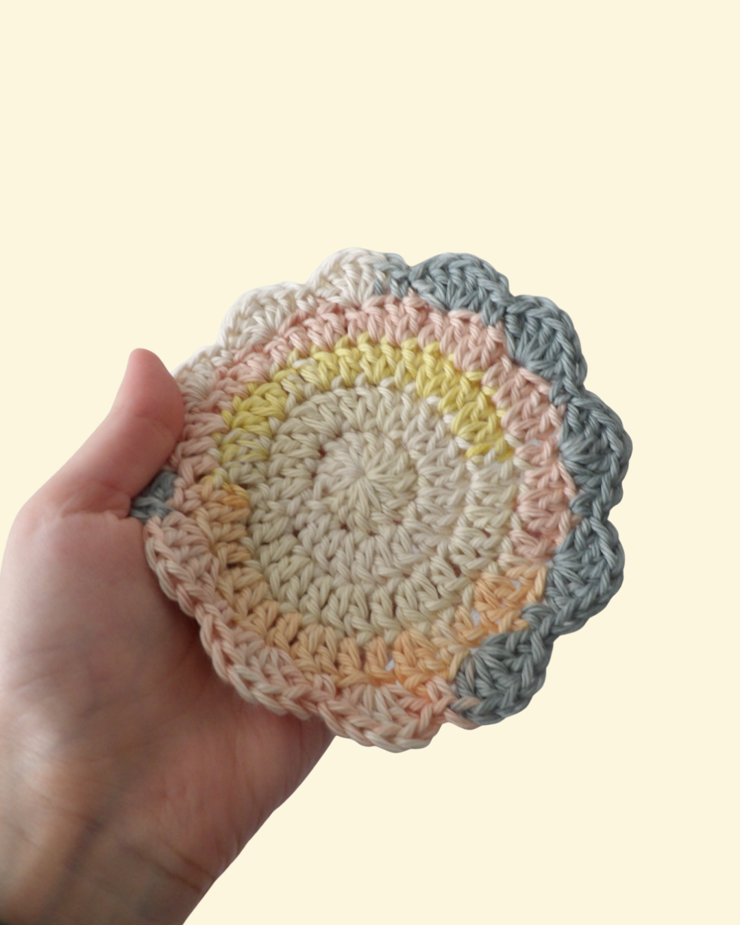 Crochet Cotton Coasters (Set of 4)