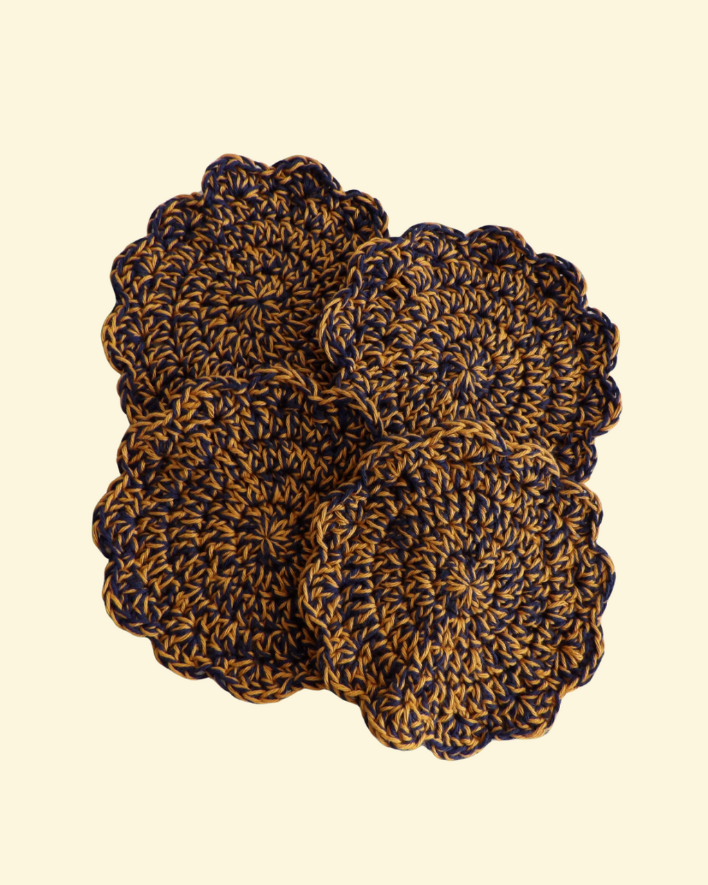 Crocheted Cotton Coasters (Set of 4)